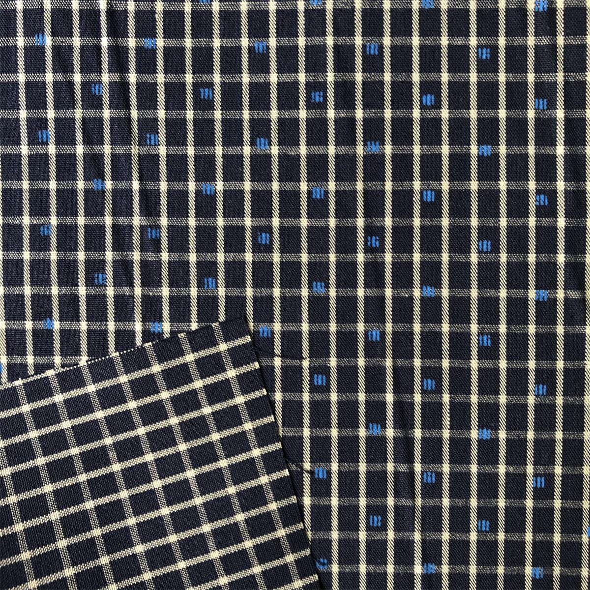 Customized pattern Printed Cotton Chambray Fabric for mens casual shirts 100 cotton printed over yarn dyed plain check woven shirts fabric