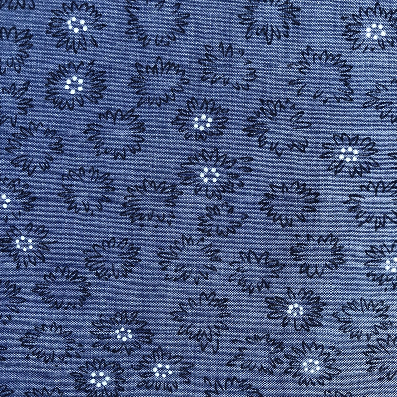 High quality Eco-friendly Cotton Fabric for men's shirts 100% cotton printed on yarn dyed chambray plain woven shirts fabric