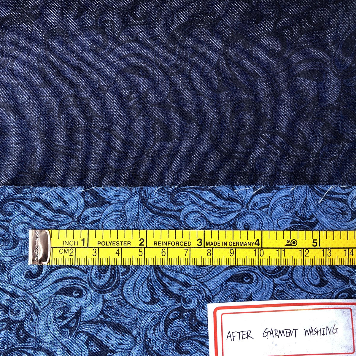 Denim Fabric by indigo yarn woven for men's casual shirts 100% cotton twill denim printed shirts woven fabric