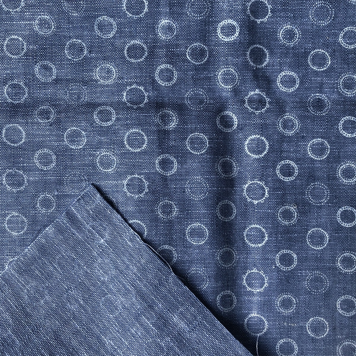 Linen Cotton Fabric for men's shirts 55% linen 45% cotton printed chambray shirts woven fabric