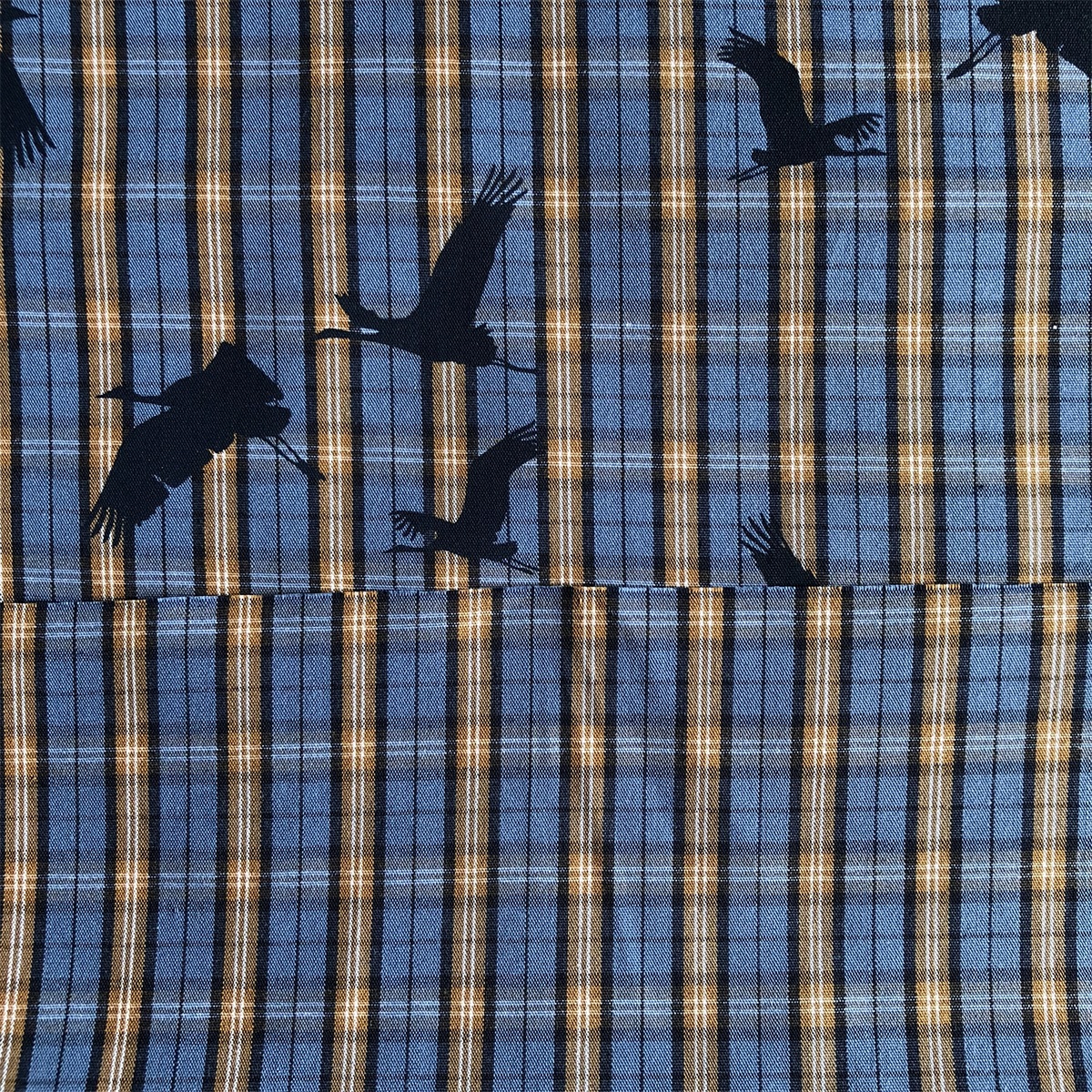 Soft comfortable Cotton Fabric for mens shirt cotton printed over check woven fabric maker