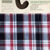 New fashionable pattern Yarn Dyed Fabric by indigo dyed yarn 100% cotton yarn dyed plain slub check shirts woven fabric