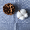 Linen Cotton Fabric for men's shirts 55% linen 45% cotton printed chambray shirts woven fabric