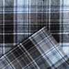 Cotton Flannel Fabric for men's casual shirts by compact yarn 100% cotton yarn dyed twill plaid brushed shirts woven fabric