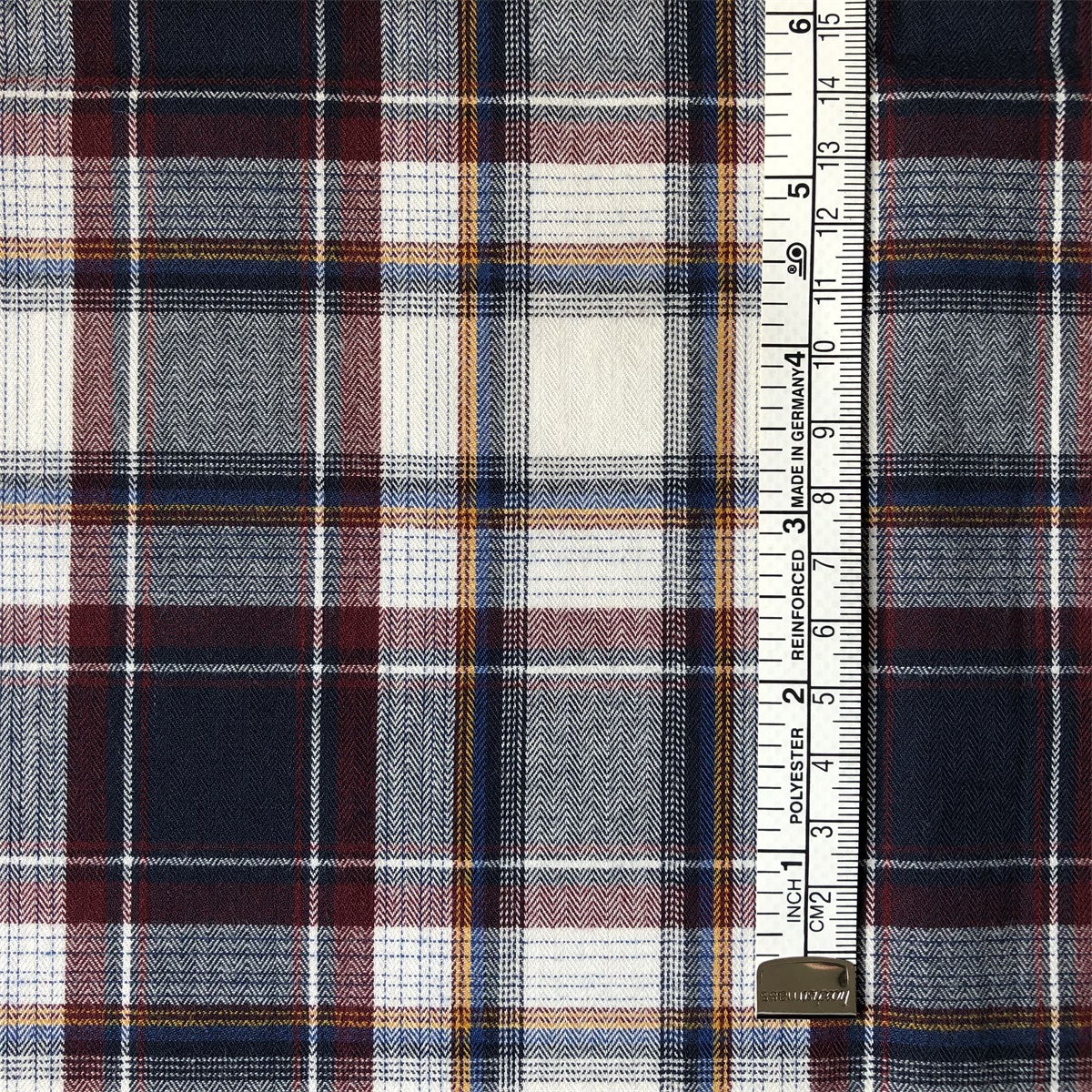 Yarn Dyed Fabric by compact yarn 100% cotton yarn dyed herringbone check carbon peached shirts woven fabric for men's shirts