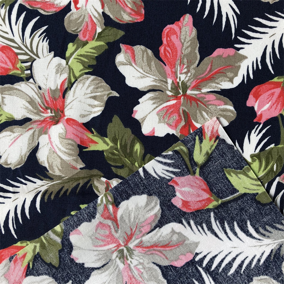 Sun-rising Textile Cotton Printed fabric 40S compact yarn men's casual shirts 100% cotton poplin printed shirts woven fabric