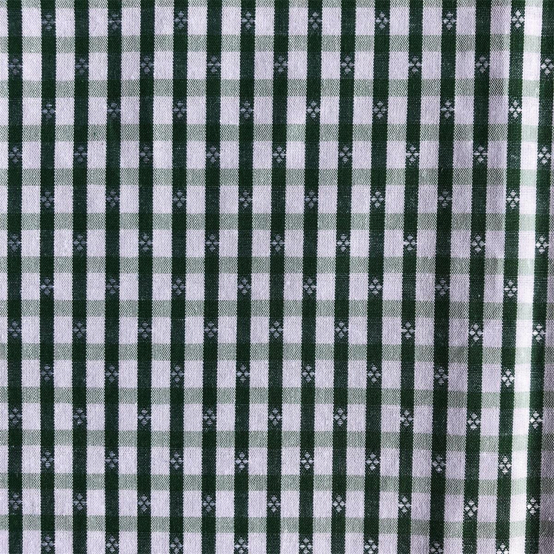 Cotton Yarn Dyed Fabric by compact yarn 100% cotton yarn dyed plaid dobby jacquard shirts woven fabric for men's casual shirts