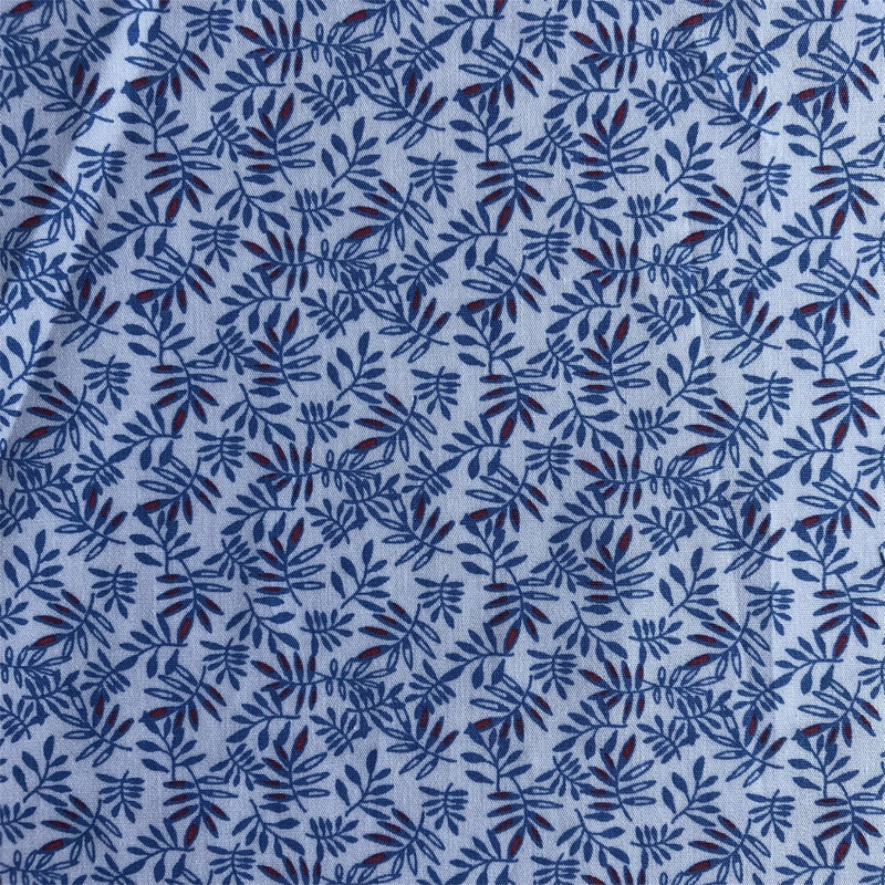 Sun-rising Textile Cotton fabric customized pattern 100% cotton poplin printed shirts woven fabric for men's casual shirts