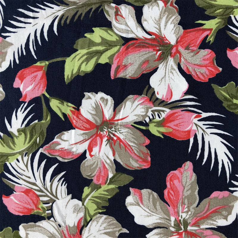 Sun-rising Textile Cotton Printed fabric 40S compact yarn men's casual shirts 100% cotton poplin printed shirts woven fabric